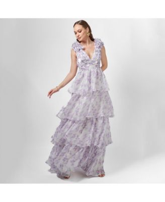 Women's Violeta Tiered Print Gown