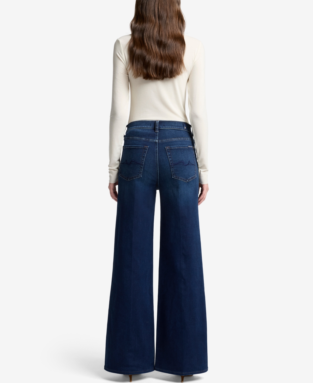 7 For All Mankind Women's Ultra Wide Leg Jeans In Blue
