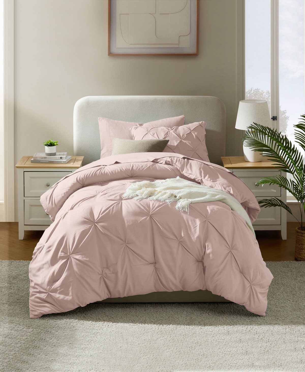 Nestl Luxury Soft Pinch Pleat 5-Pc. Comforter Set