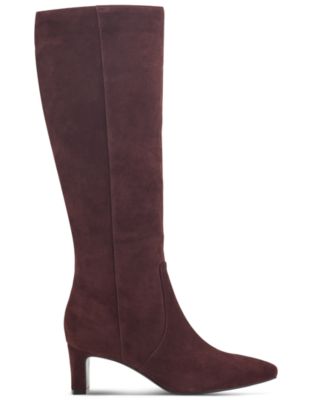 Women's Mabel Wide-Calf Suede Dress Boots