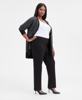 Plus Size High-Rise Slim-Fit Ankle Pants, Macy's Exclusive 