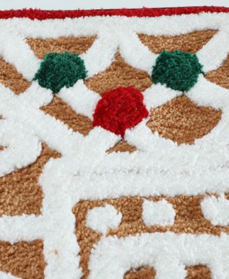 Gingerbread House Bath Rug, 20" x 32"