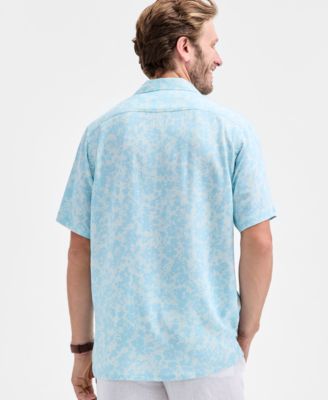 Men's Copen Short Sleeve Floral Print Button-Front Camp Shirt, Macy's Exclusive