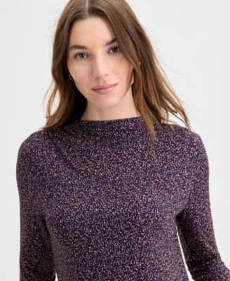 Women's Ruched Boat Neck Top