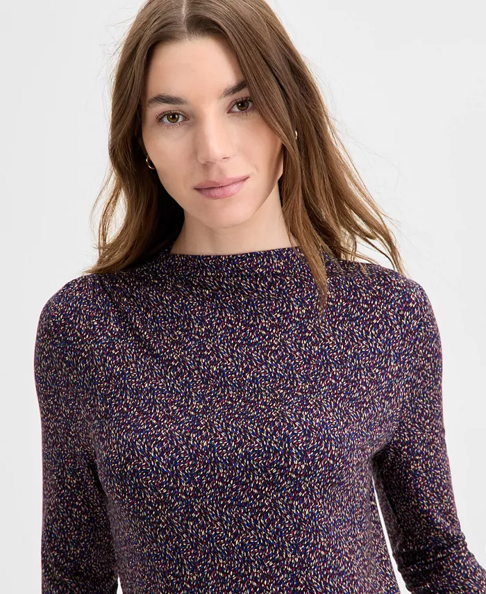 Women's Ruched Boat Neck Top - thumbnail 2