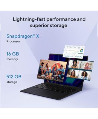 Vivobook 16 X1607 16" WUXGA Copilot+ PC Laptop, Qualcomm Snapdragon X X1-26-100 2.97GHz, 16GB RAM, 512GB SSD, Windows 11 Home, Quiet Blue