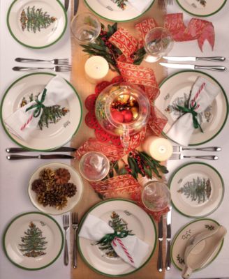 Christmas Tree Luncheon Plate, 9"