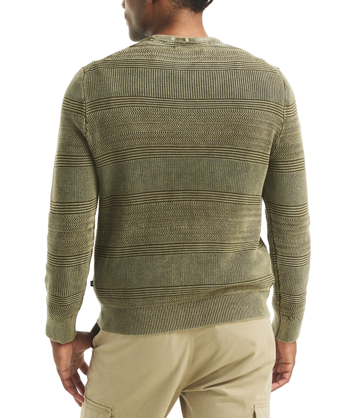 Nautica Mens Stonewashed Crewneck Sweater