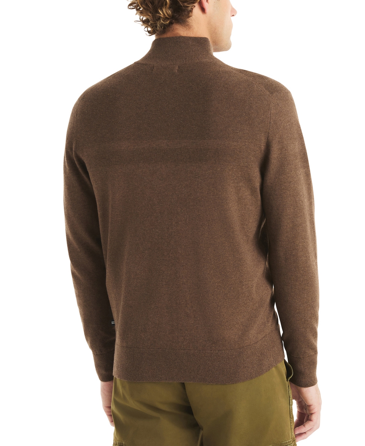 Nautica Men's Performance Mock Neck Sweater In Animal Print