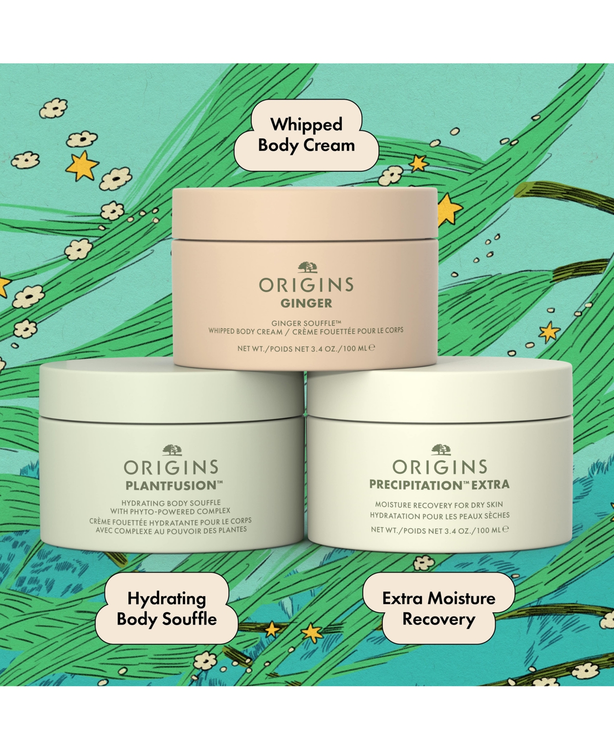 Origins 3-pc. Souffle Nourishing Body Creams Gift Set In Transparent