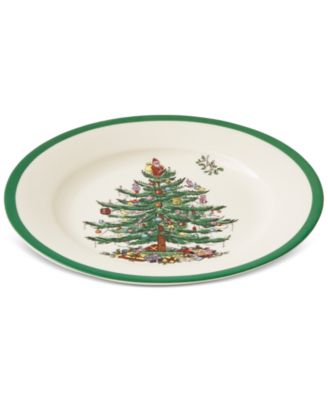 Christmas Tree Dinner Plates, Set of 4