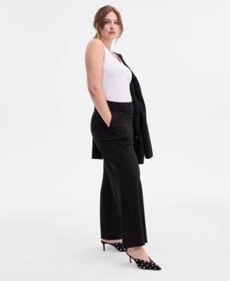 Plus Size High-Rise Pull-On Pants, Macy's Exclusive 