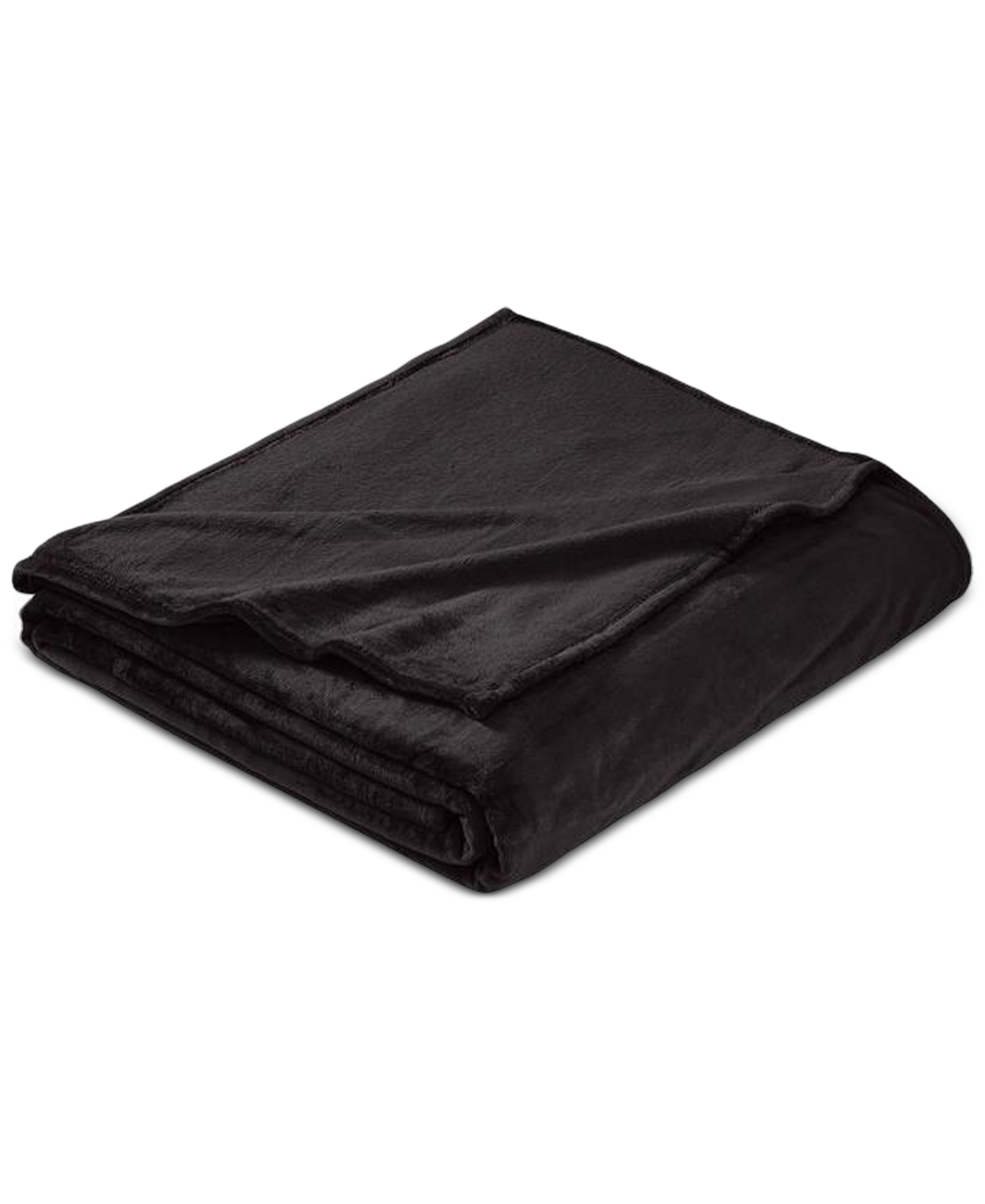 Chalet Decor Velvety Soft Plush Blanket, Full/queen In Black