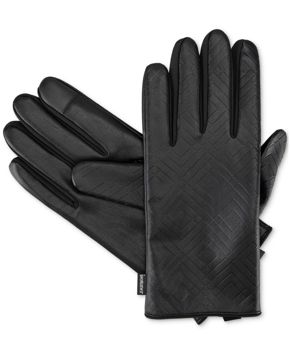Isotoner Signature Gem SmarTouch Faux-Leather Gloves