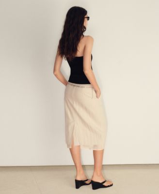 Women's Ribbed Halter-Neck Top