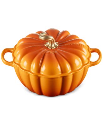 Le Creuset Enameled Cast Iron Signature 4 Qt. Pumpkin Dutch Oven with Lid