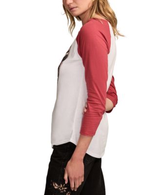 Women's Grateful Dead Rose Raglan Crewneck T-Shirt