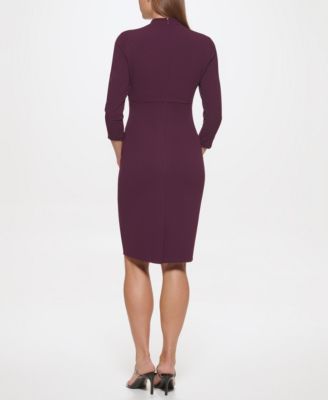 Women's V-Neck Sheath Dress