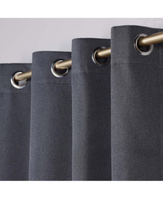Nyan 100% Blackout Machine Washable Curtains, Set of 2 Panels, 52 X 84