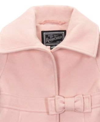 Baby Girls' Waist Bow Coat