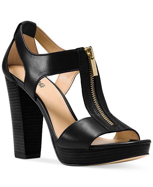 Michael Kors Berkley T-Strap Platform Dress Sandals & Reviews - Heels ...