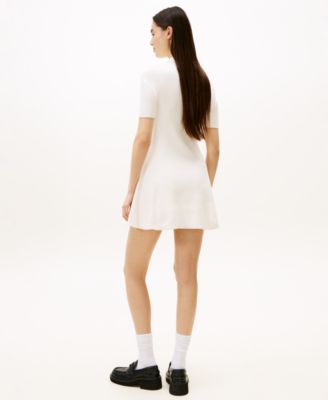Women's Fit and Flare Polo Mini Dress
