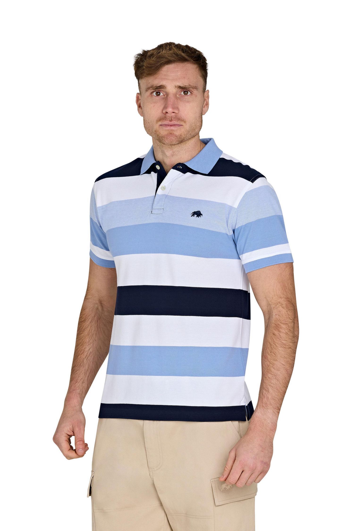 Men's Birdseye Hoop Pique Polo