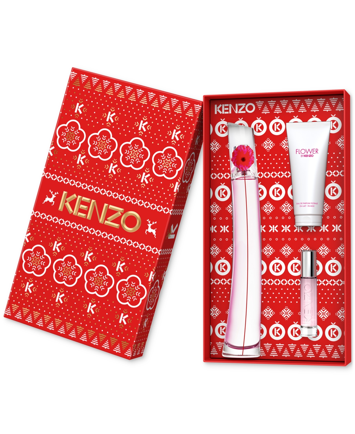 Kenzo 3-pc. Flower By  Poppy Bouquet Eau De Parfum Gift Set In Transparent