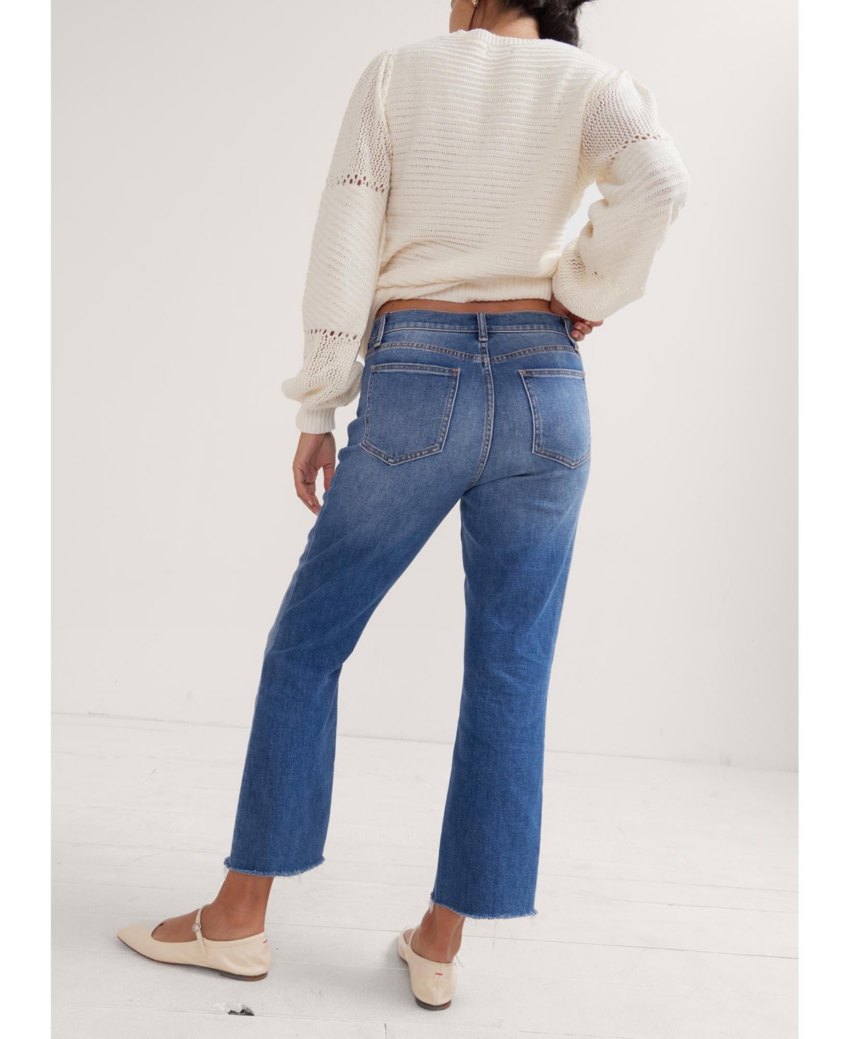 Hatch Collection Maternity The Under the Bump Crop Jean