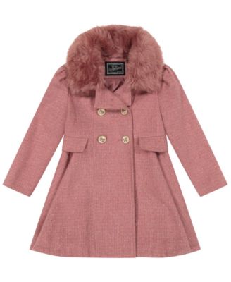 S Rothschild Co Toddler and Little Girls Tweed Princess Dress Coat - Pink 30$