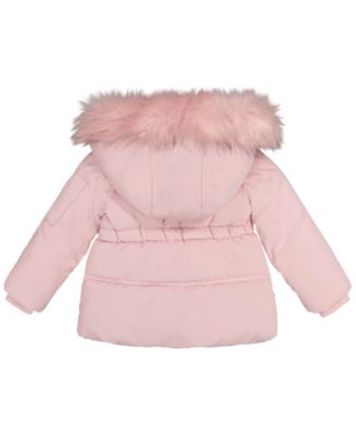 Toddler and Little Girls' Velvet Touch Parka