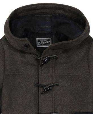 Big Boy Toggle Dress Coat and Scarf, 2-Piece Set