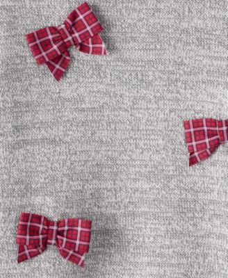 Toddler Girls' Bow Long Sleeve Sweater