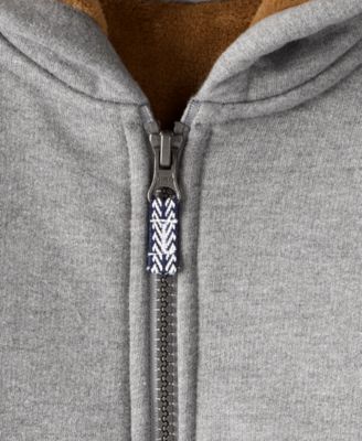 Toddler Boys' Long Sleeve Hooded Zip-Up Hoodie