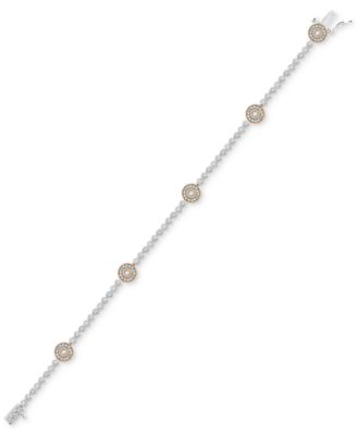 Diamond Circle Bracelet in 14k Gold over Sterling Silver (1/2 ct. t.w.)