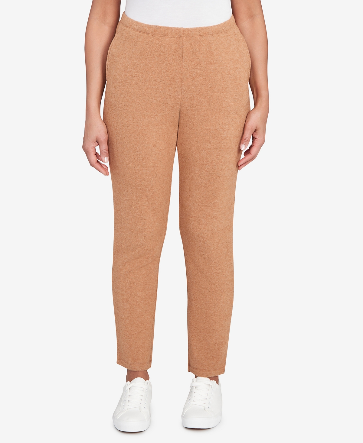 Ruby Rd. Petite Pull On Cozy Hatchi Pants In Neutral