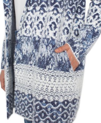 Petite Open Front Coat Sweater 