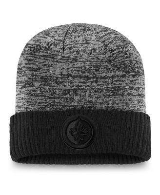 Fanatics - Men's Black Winnipeg Jets Authentic Pro Travel Training Cuffed Knit Hat