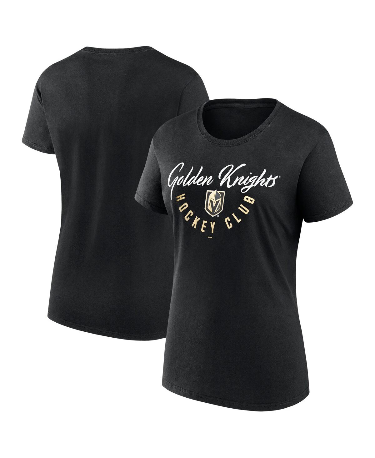 Fanatics Women's Black Vegas Golden Knights Top Shelf T-shirt