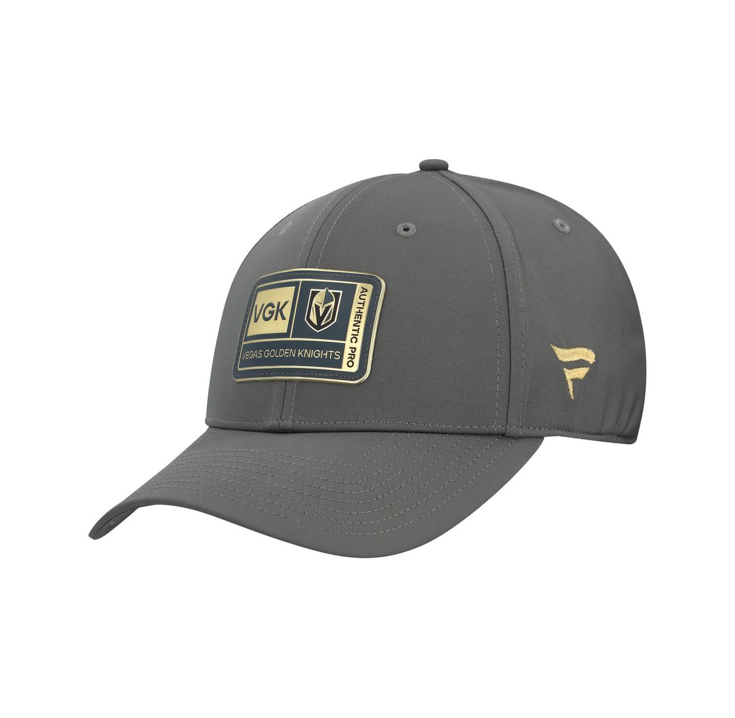 Men's Gray Vegas Golden Knights Authentic Pro Training Camp Flex Hat