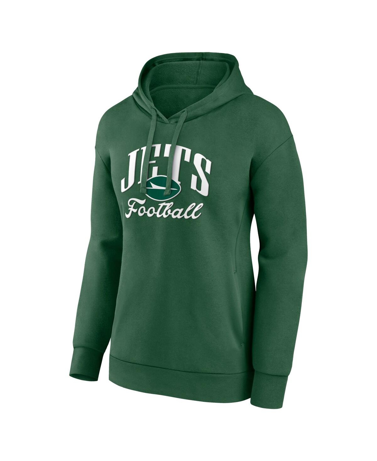 Fanatics Women's Green New York Jets Victory Script Pullover Hoodie In Green