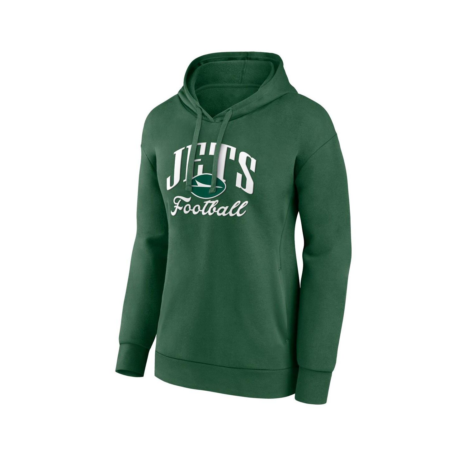 Women's Green New York Jets Victory Script Pullover Hoodie
