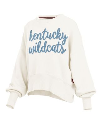 Women's Cream Kentucky Wildcats Chelsea Oversized Pullover Sweatshirt