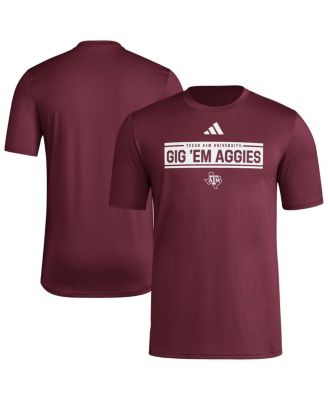 adidas - Men's Maroon Texas A&M Aggies Locker Slogan Pre-Game T-Shirt