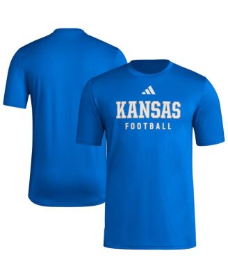 adidas - Men's Royal Kansas Jayhawks Locker Practice Football Pre-Game T-Shirt