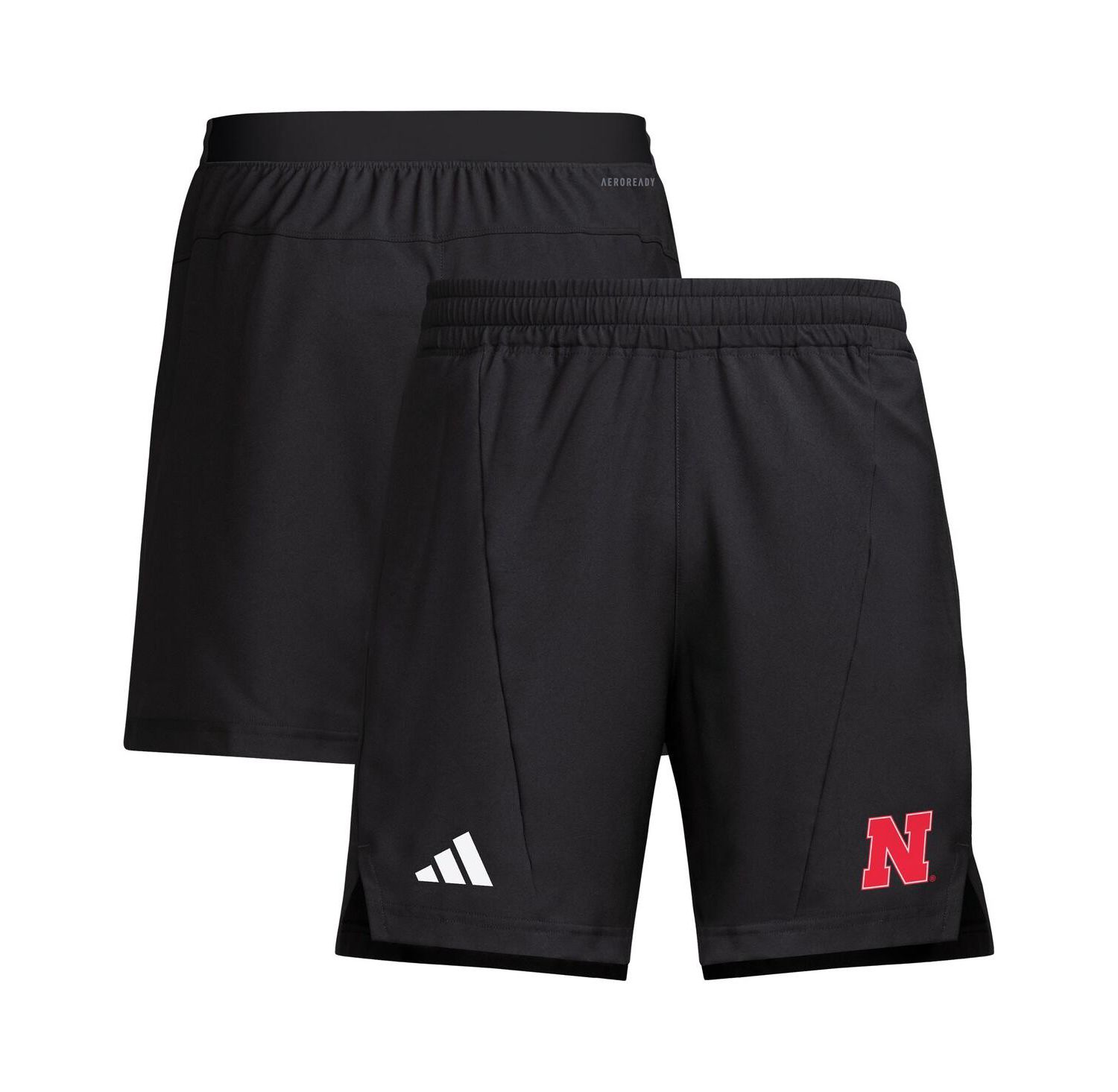 Men's Black Nebraska Huskers Program Woven Training Shorts