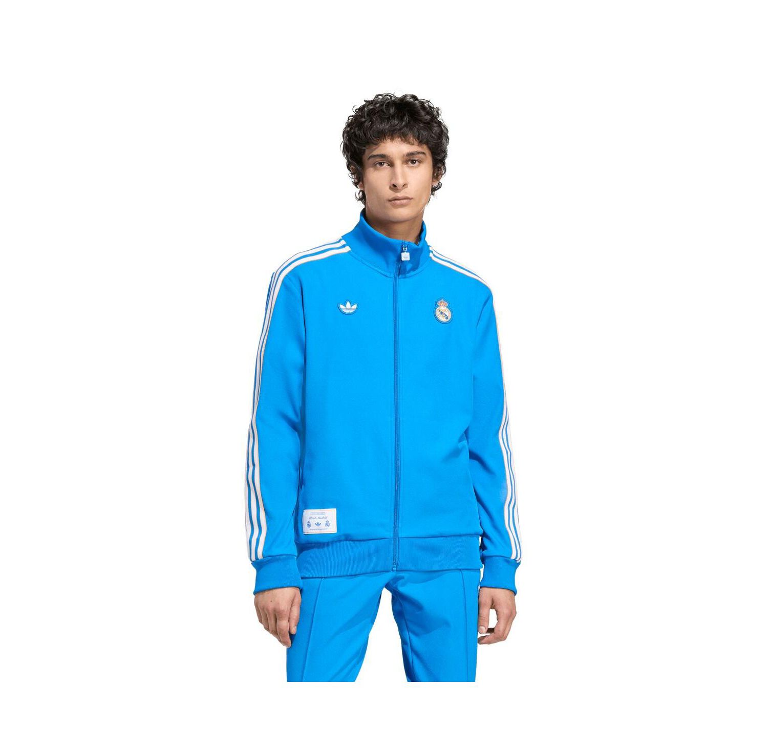 Men's Blue Real Madrid Terrace Icons Full-Zip Track Jacket