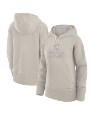 Fanatics - Women's Cream Seattle Kraken Authentic Pro Road Pullover Hoodie