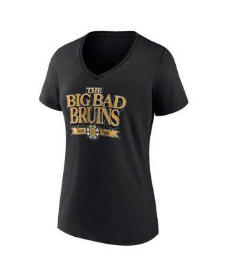 Women's Black Boston Bruins Centennial Banner T-Shirt