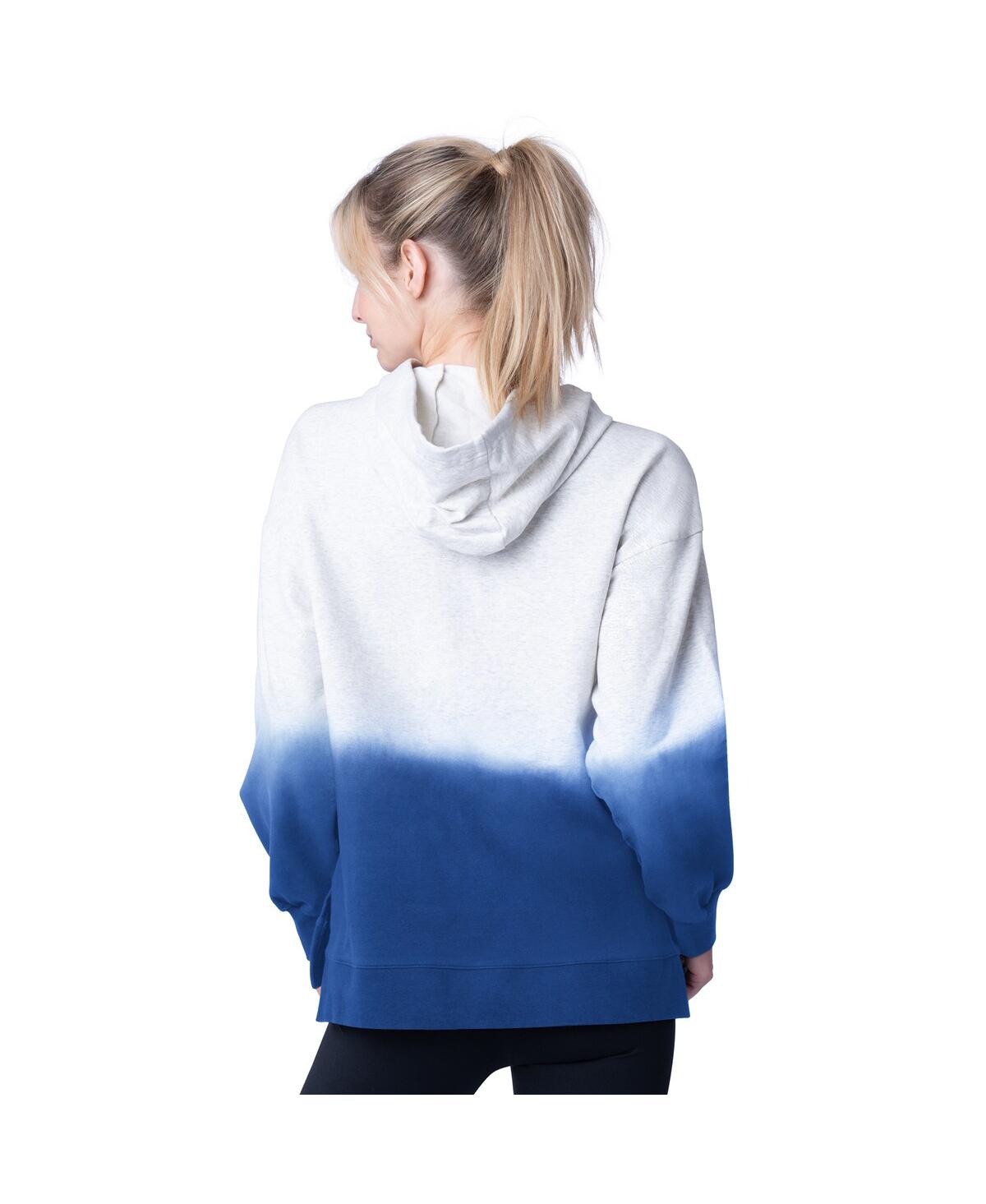 Msx By Michael Strahan Women's Royal New York Giants Daniela Pullover Hoodie In White